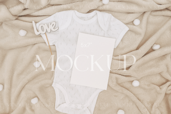 Download 5x7 Baby Shower Mockup, Greeting Card - Greeting Collection